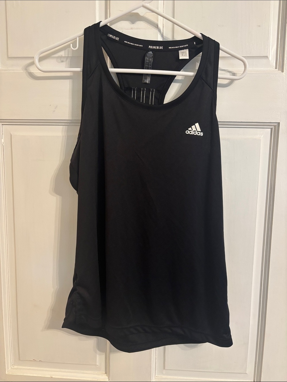 adidas Black Racerback Performance Tank Top